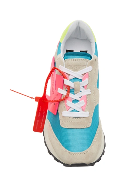 Shop Off-white Hg Runner Leather And Suede Low-top Sneaker In Multi