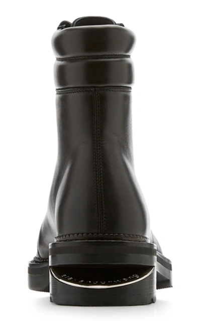 Shop Alexander Wang Andy Leather Boots In Black