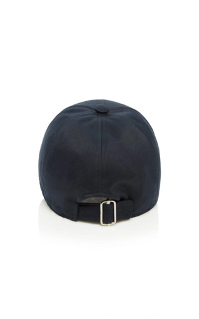 Shop Thom Browne 6-panel Embroidered Cotton Baseball Hat In Navy