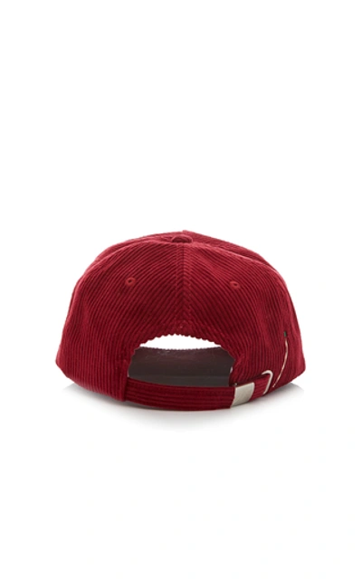 Shop Nick Fouquet Corduroy Baseball Hat In Red