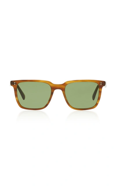 Shop Oliver Peoples Lachman Oversized Square-frame Acetate Sunglasses In Brown
