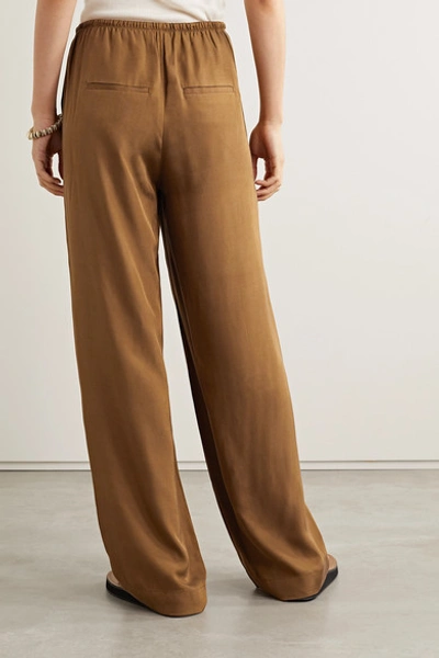 VINCE SILK-BLEND WIDE-LEG PANTS 