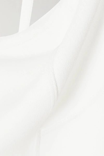 Shop Alaïa Stretch-knit Bodysuit In White