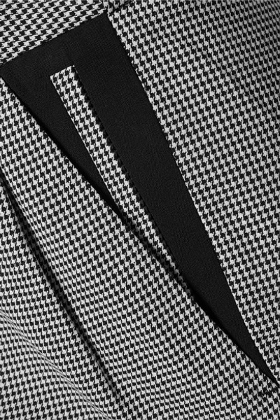 Shop Coperni Houndstooth Cotton Shorts In Black