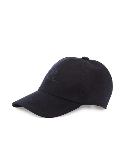 Shop Loro Piana Storm System Cashmere Baseball Hat In Navy