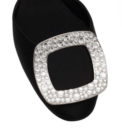 Roger Vivier Chips Strass Crystal-buckle D'orsay Flat, Navy, Navy In ...