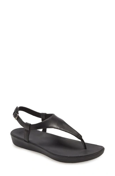 Shop Fitflop Lainey Sandal In Black Leather