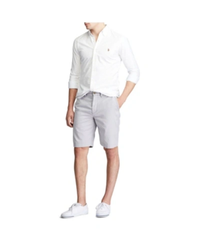 Shop Polo Ralph Lauren Men's Relaxed Fit 10" Chino Shorts In Channel Gray