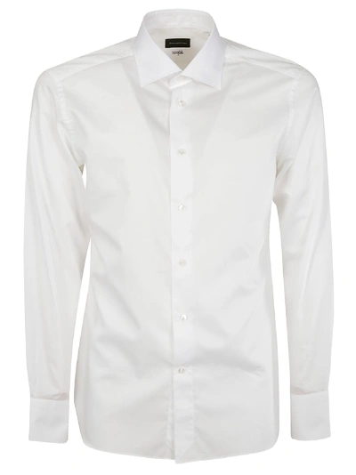 Shop Ermenegildo Zegna Classic Slim Shirt In Optic White