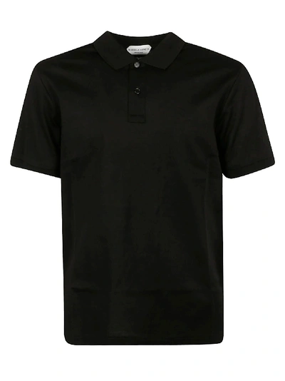 Shop Bottega Veneta Dry Piquet Polo Shirt In Black