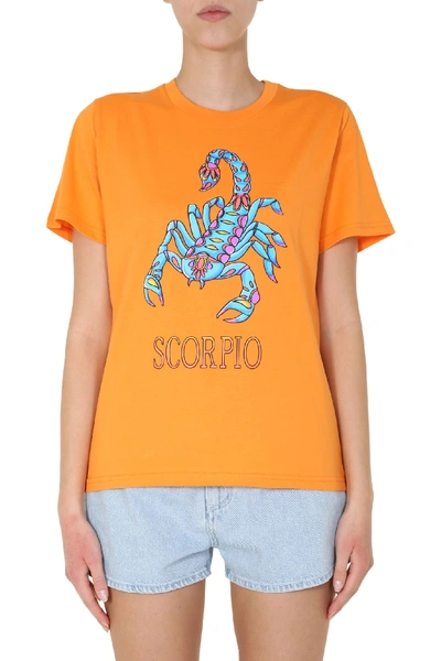 Shop Alberta Ferretti Love Me Starlight T-shirt In Arancione