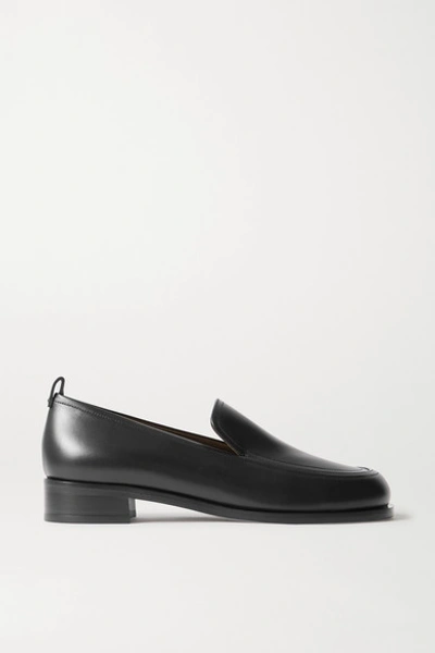 Shop The Row Penny Leather Loafers In Black