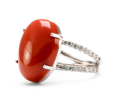 Shop Lo Spazio Jewelry Lo Spazio Mare Rosso Ring In Red