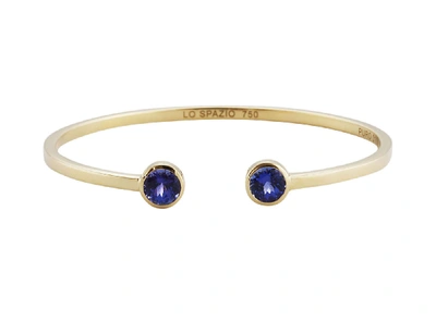 Shop Lo Spazio Jewelry Lo Spazio Tanzanite Bangle In Purple_blue