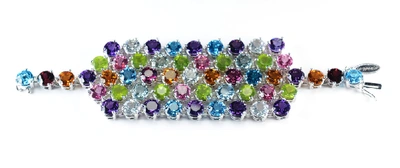 Shop Lo Spazio Jewelry Lo Spazio Autunno Bracelet In Multicolor