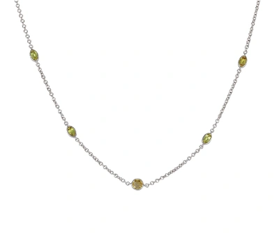 Shop Lo Spazio Jewelry Lo Spazio Yellow Sapphire And Diamond Necklace