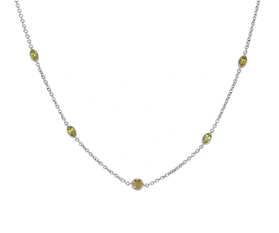 Lo Spazio Jewelry Lo Spazio Yellow Sapphire And Diamond Necklace In Yellow