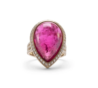 Shop Lo Spazio Jewelry Lo Spazio Rubellite Ring In Pink