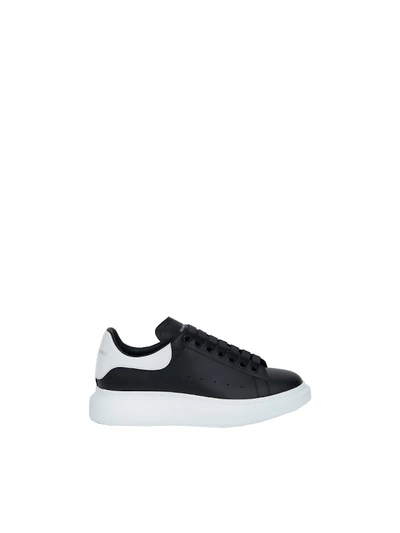 Shop Alexander Mcqueen Leather Upper And Rubber Sole In Black White