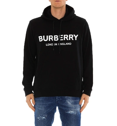 Shop Burberry Hoodie In Black