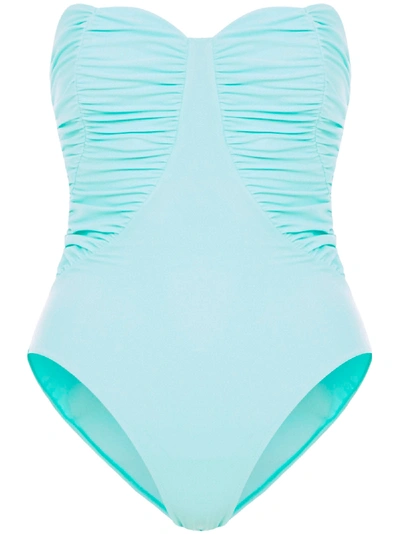 Shop Amen Swimsuit In Light Blue