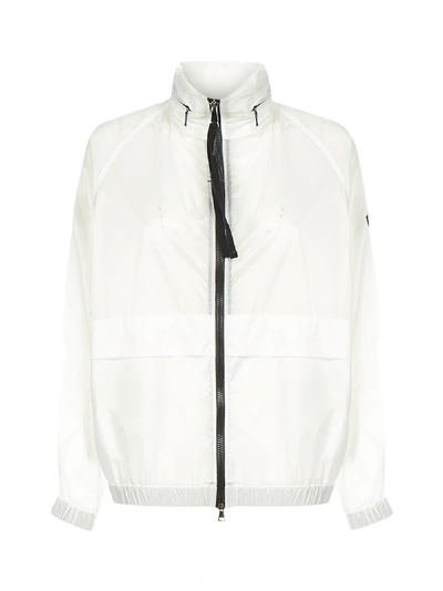 Shop Moncler Groseille Hooded Nylon Jacket In Bianco