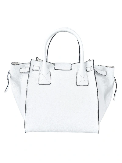 Shop Ermanno Scervino Detachable Strap Belt Bag In White