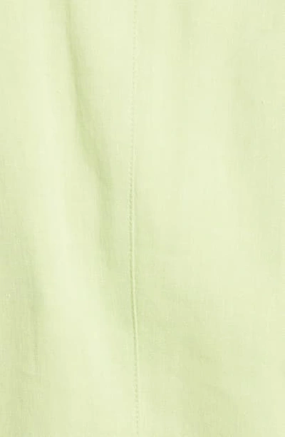 Shop Jacquemus Tablier Back Tie Hemp & Wool Blend Blazer In Green