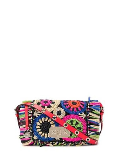 Shop Red Valentino Crochet Crossbody Bag In Multicolor
