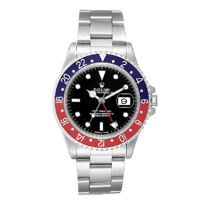 Shop Rolex Gmt Master Pepsi Red And Blue Bezel Steel Mens Watch 16700 In Not Applicable