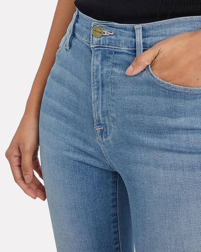 Shop Frame Le High Rise Skinny Jeans In Denim
