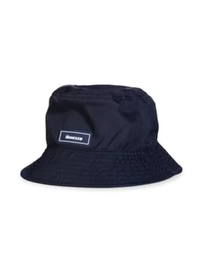 Shop Moncler Barretto Bucket Hat In Navy