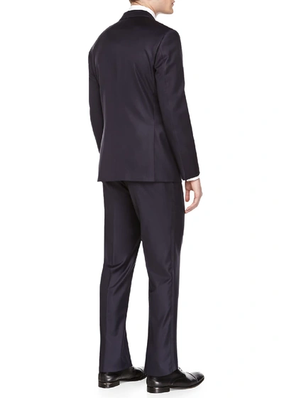Shop Brunello Cucinelli Wool Peak-lapel Tuxedo In Black