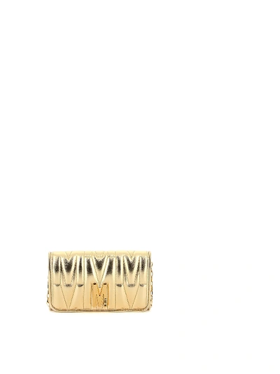 Shop Moschino Wallet In Gold