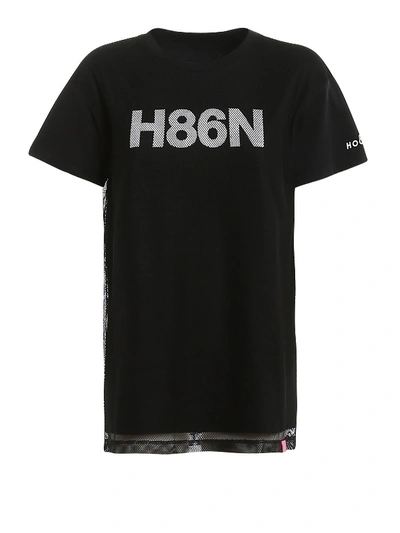 Shop Hogan T-shirt + Rete Kqwb3400180rtmb999 In Black