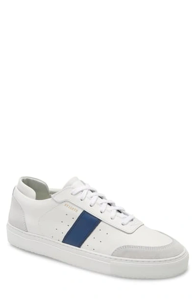 Shop Axel Arigato Dunk Sneaker In White/ Navy Leather