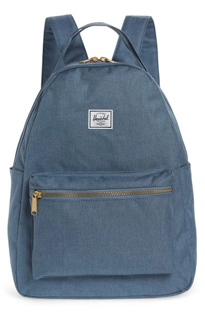 Shop Herschel Supply Co Nova Mid Volume Backpack In Blue Mirage Crosshatch