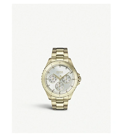Hugo Boss 1502445 Premiere Gold Plated Stainless Steel Quartz