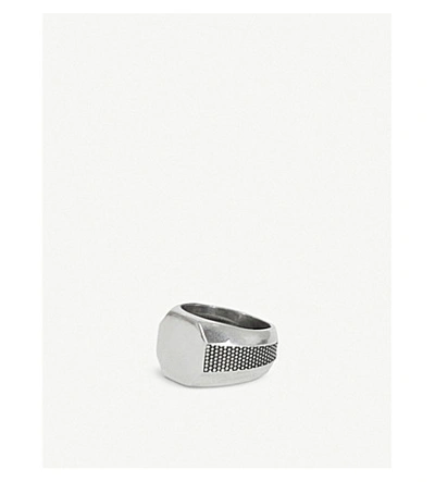 Shop Emanuele Bicocchi Octagonal Sterling Silver Signet Ring