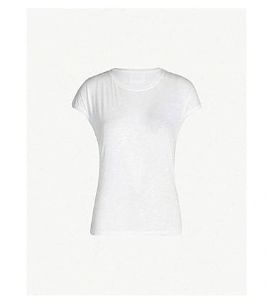 Shop Whistles Round-neck Cotton-jersey T-shirt In White