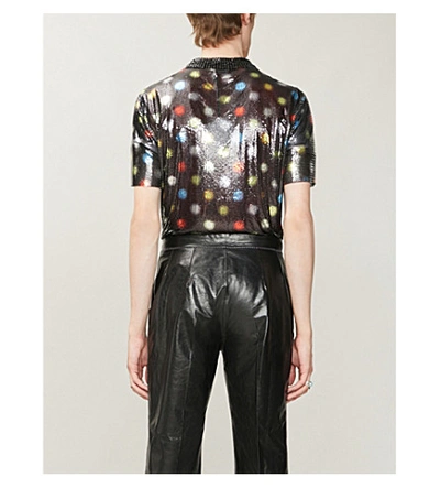 Shop Paco Rabanne Spotlight Chainmail Shirt In Black Spot