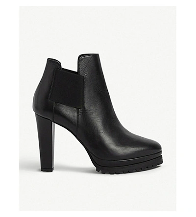 Shop Allsaints Sarris Leather Boots In Black