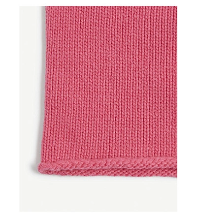 Shop Johnstons Cashmere Beanie In Hot Pink
