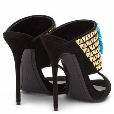 Shop Giuseppe Zanotti E50086001 Sandals In Black