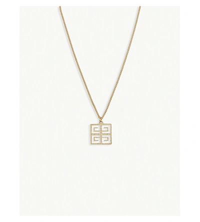 Shop Givenchy 4g Pendant Necklace In Gold Silver