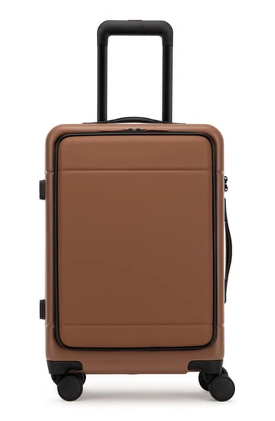 Shop Calpak Hue 22-inch Front Pocket Carry-on Suitcase In Hazel