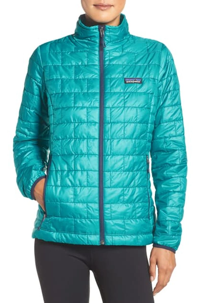 Shop Patagonia Nano Puff Water Resistant Jacket In Epic Blue