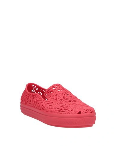 Shop Melissa + Campana Woman Sneakers Red Size 5 Plastic