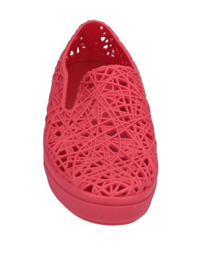 Shop Melissa + Campana Woman Sneakers Red Size 5 Plastic