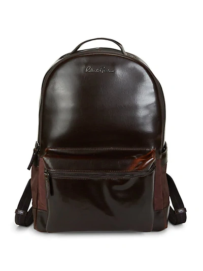 Shop Robert Graham Helio I Leather Backpack In Brown